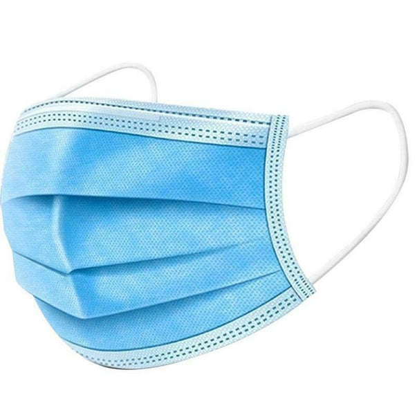 Atemschutzmasken 3-lagig, blau.