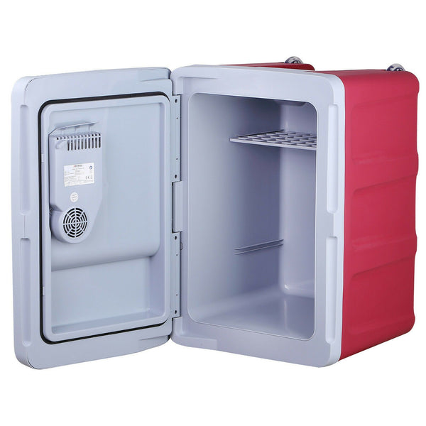 45 Liter Kühlbox, mobile Kühltruhe, Mini-Kühlschrank 12 Volt / 230 Volt - Softrollen-Fahrwerk