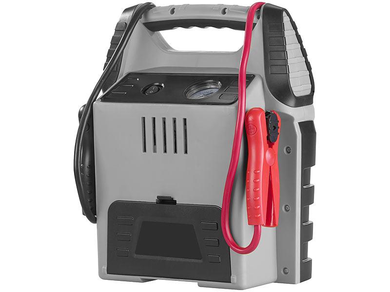 Starthilfe-Powerbank 5 in 1, Kompressor, USB, 12V, 20 Ah, 1000A, 150 p –  Fairer Import Vertrieb
