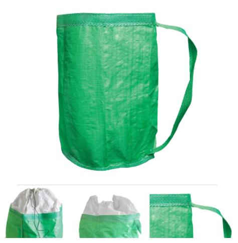 Gartenabfallsack 280 Liter XL. Gartentasche Laubsack mit Umhängegurt max. 100 kg Traglast