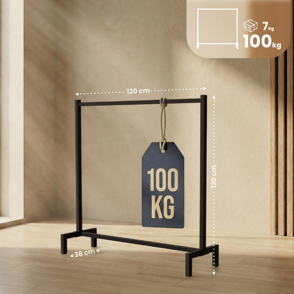 Garderobenständer im Industrialdesign. Für Büro, Hotel, Messen, Events, Sport, Boutiquen, Showrooms usw.
