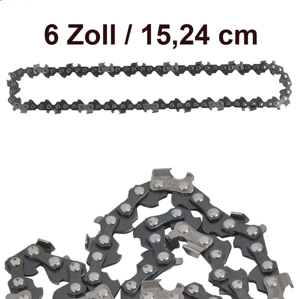 4x Ersatzketten 6 Zoll Sägeketten zu Mini-Akku-Kettensäge