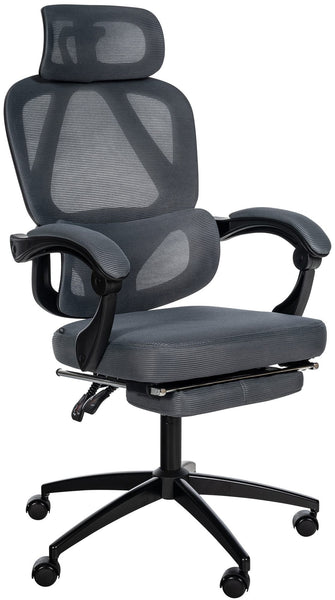 GONDER ergonomischer und vielfach einstellbarer Chefsessel, Bürostuhl, Mesh-Stoff, schwitzfrei.