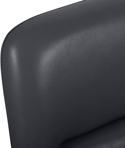 Bürostuhl HILDE, echtes Büffelleder, ergonomisch, belastbar bis 120 kg