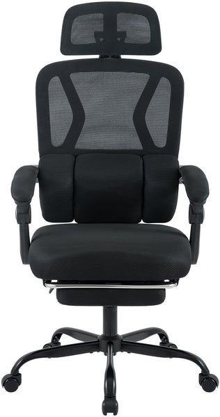 Bürostuhl LIBER, ergonomisch, mit Fußablage belastbar bis 150 kg