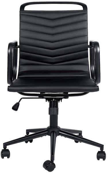 Bürostuhl BAKERS, Leder schwarz