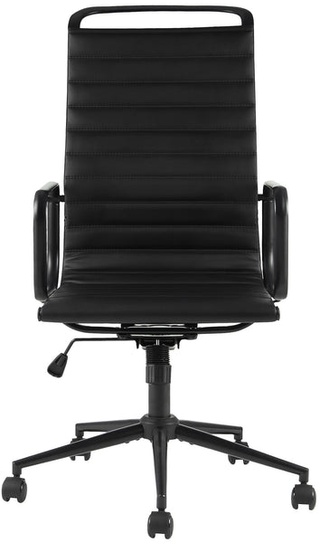 Bürostuhl NELSON, Leder schwarz