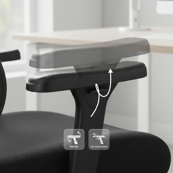 Bürostuhl LOTHE, ergonomisch, belastbar bis 150 kg