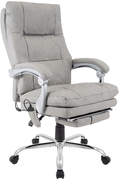 Massagesessel als Leder-Chefsessel SIMBA mit Liegefunktion. Bis 150 kg.