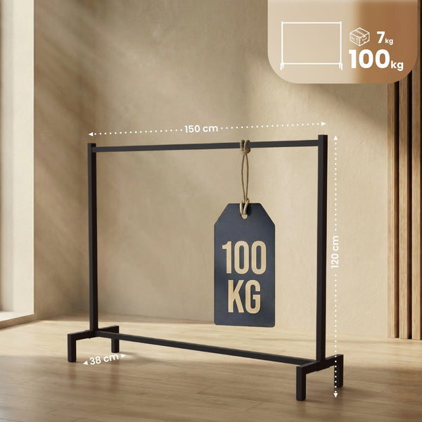 Garderobenständer im Industrialdesign. Für Büro, Hotel, Messen, Events, Sport, Boutiquen, Showrooms usw.