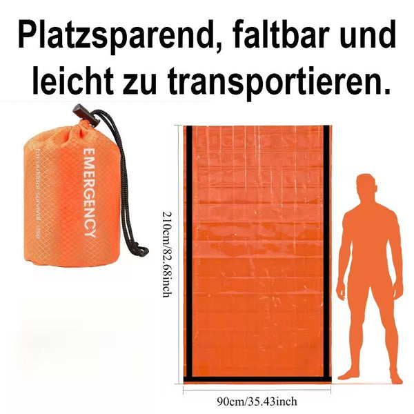 Notfall-Schlafsack – Thermische Survival-Schutzhütte für Outdoor & Notfälle