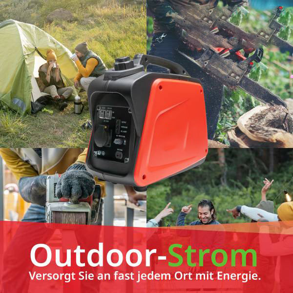 Inverter Stromerzeuger 1100 Watt. (1000 Watt Dauerleistung.) 14,5 kg. Motorleistung 1,8 PS.