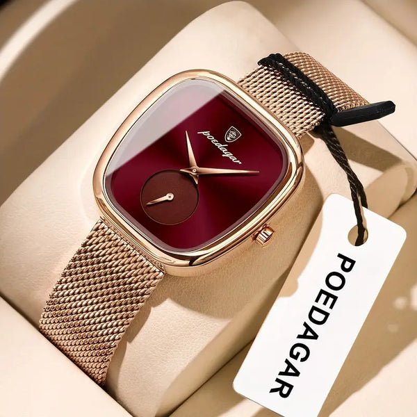 Damenuhr mit Edelstahlarmband. Gold oder Silber.