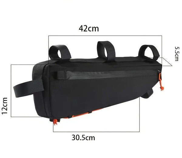 Fahrrad-Rahmentasche Fahrrad-Dreieckstasche – Robuste Oberrohrtasche 42 cm