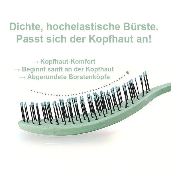 Haarbürste ohne Ziepen! Sanftes Entwirren für Damen, Herren und Kinder