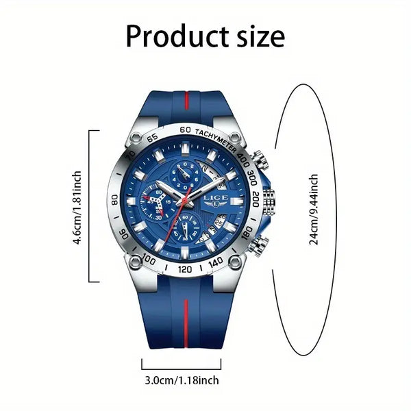 Armbanduhr mit Rosé- oder Silber-Gehäuse. Verschiedene Farben. Silikonarmband. Retro.