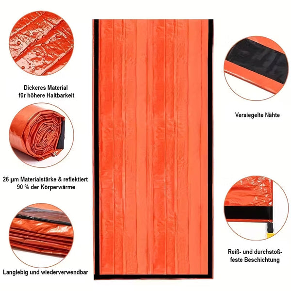 Notfall-Schlafsack – Thermische Survival-Schutzhütte für Outdoor & Notfälle