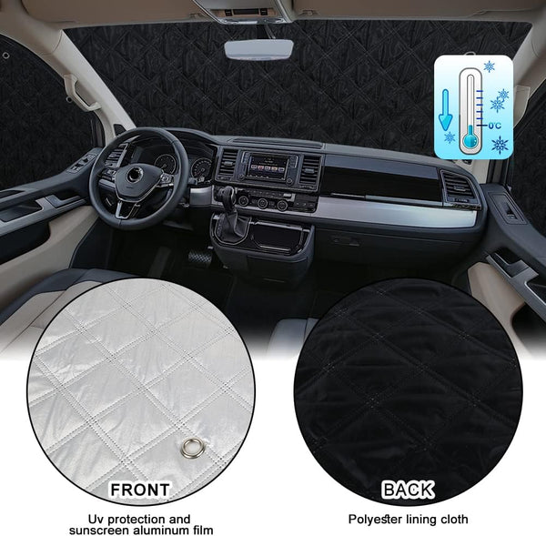 Sonnenschutz Perfekter Schutz 8-teilig für Ihren Volkswagen Bus VW T5 oder T6