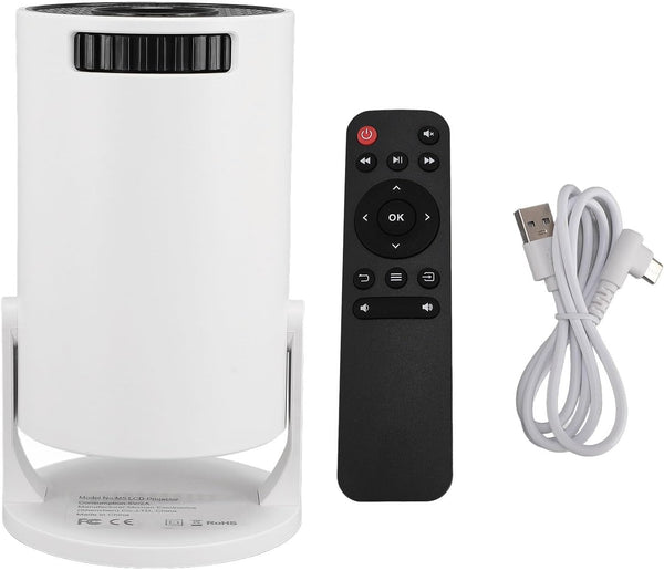 Mini-Beamer rundes Gehäuse, 4K UHD Heimkino Projektor LCD 5G WiFi Bluetooth Taschenkino für Iphone und Android (Kopie)