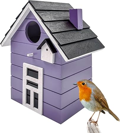 Vogelhaus Nistkasten für kleine Singvögel wie Meisen, Sperling und Fink - Outdoor als Nistplatz in vielen verschiedenen Farben