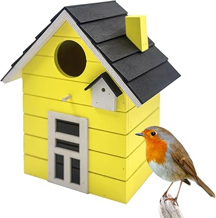 Vogelhaus Nistkasten für kleine Singvögel wie Meisen, Sperling und Fink - Outdoor als Nistplatz in vielen verschiedenen Farben
