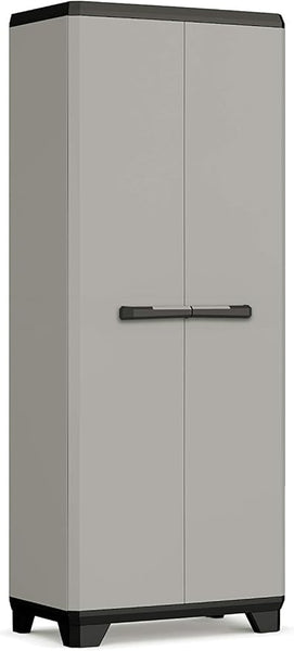 Kunststoffschrank – 166×68×39 cm | 3 Böden | Mehrzweckschrank für Innen & Außen