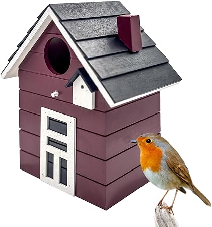 Vogelhaus Nistkasten für kleine Singvögel wie Meisen, Sperling und Fink - Outdoor als Nistplatz in vielen verschiedenen Farben