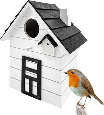 Vogelhaus Nistkasten für kleine Singvögel wie Meisen, Sperling und Fink - Outdoor als Nistplatz in vielen verschiedenen Farben
