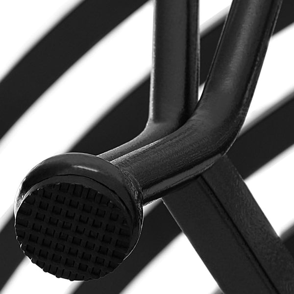 Baumbank Gartenbank rund Ø160 cm aus Metall – Vintage-Stil, wetterfest, bis 320 kg belastbar, pulverbeschichtet, schwarz