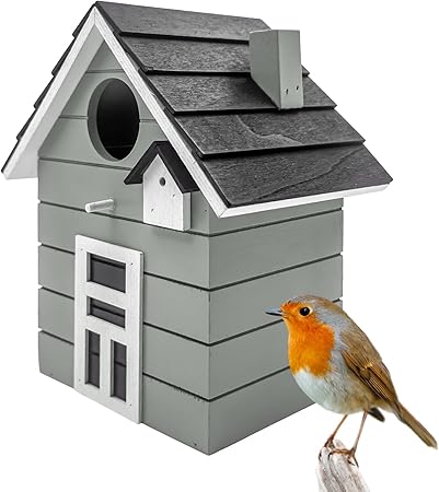 Vogelhaus Nistkasten für kleine Singvögel wie Meisen, Sperling und Fink - Outdoor als Nistplatz in vielen verschiedenen Farben