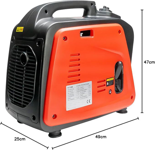 Inverter Stromerzeuger 2200 Watt. (2000 Watt Dauerleistung.) 18 kg. Motorleistung 3,4 PS.