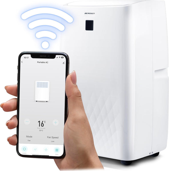 Mobile Klimaanlage für große Räume, Hallen, Büros. 14000 BTU, R290. Farbe: Weiß