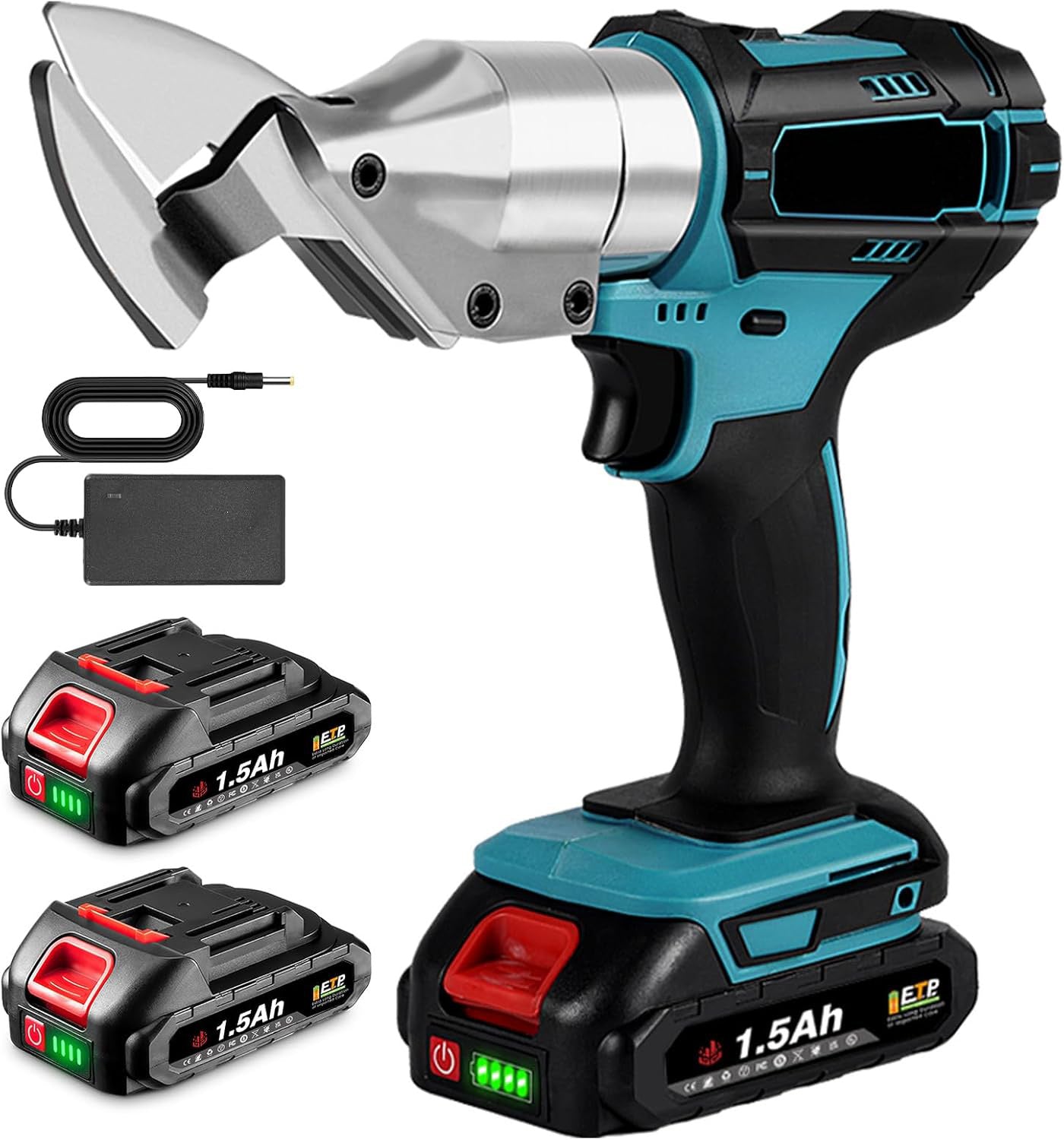 Akku-Blechschere Akkuschere, elektrische Blechschneider. Der Metallschneider! Inkl. 2x Akkus