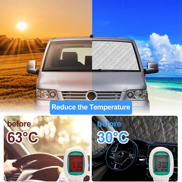 Sonnenschutz Perfekter Schutz 8-teilig für Ihren Volkswagen Bus VW T5 oder T6