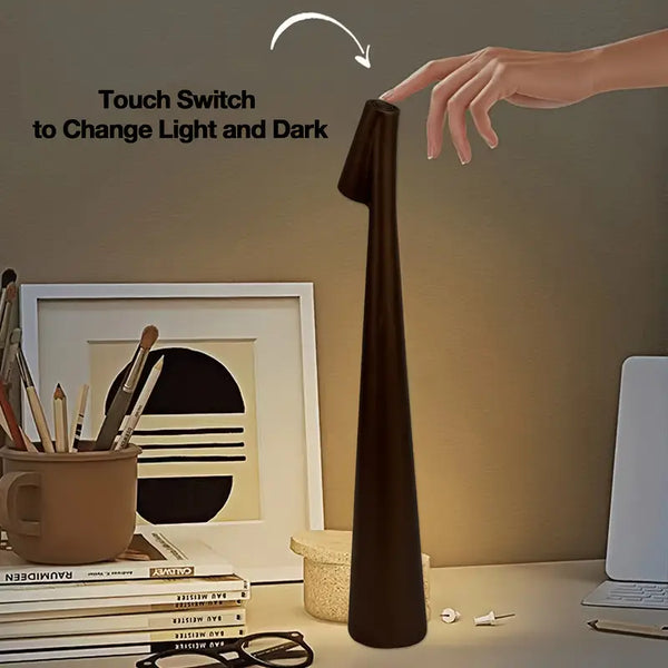Moderne, kabellose 45 cm hohe LED-Tischlampe mit Touch-Steuerung