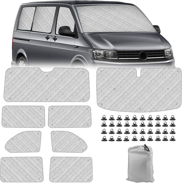 Sonnenschutz Perfekter Schutz 8-teilig für Ihren Volkswagen Bus VW T5 oder T6