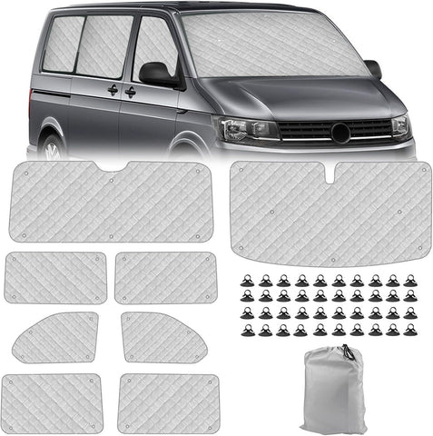 Sonnenschutz Perfekter Schutz 8-teilig für Ihren Volkswagen Bus VW T5 oder T6