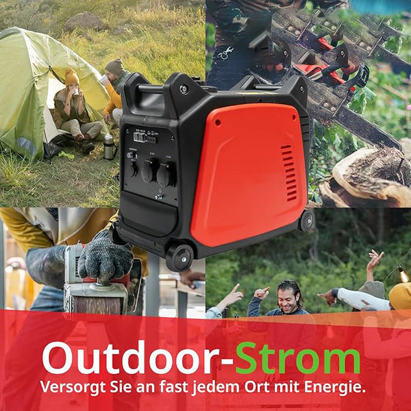 Inverter Stromerzeuger 3100 Watt. (2800 Watt Dauerleistung.) 36 kg. Motorleistung 5,4 PS.