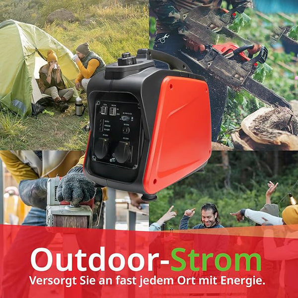 Inverter Stromerzeuger 2200 Watt. (2000 Watt Dauerleistung.) 18 kg. Motorleistung 3,4 PS.