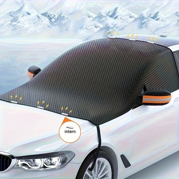 Anti-Frost- und Schneedecke für Fahrzeuge – magnetischer Windschutzscheiben-Schutz, für PKW, SUV, Geländewagen, Limousinen, Van, kleine LKW
