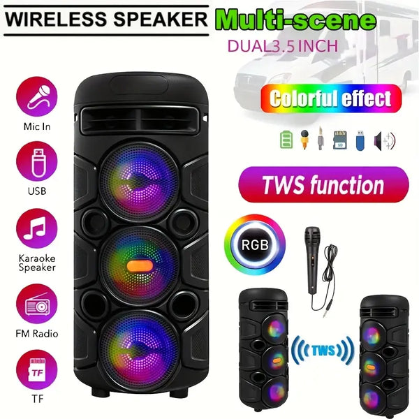 Kabelloser Lautsprecher mit Subwoofer. Ob Pop oder Klassik. Toller Klang!