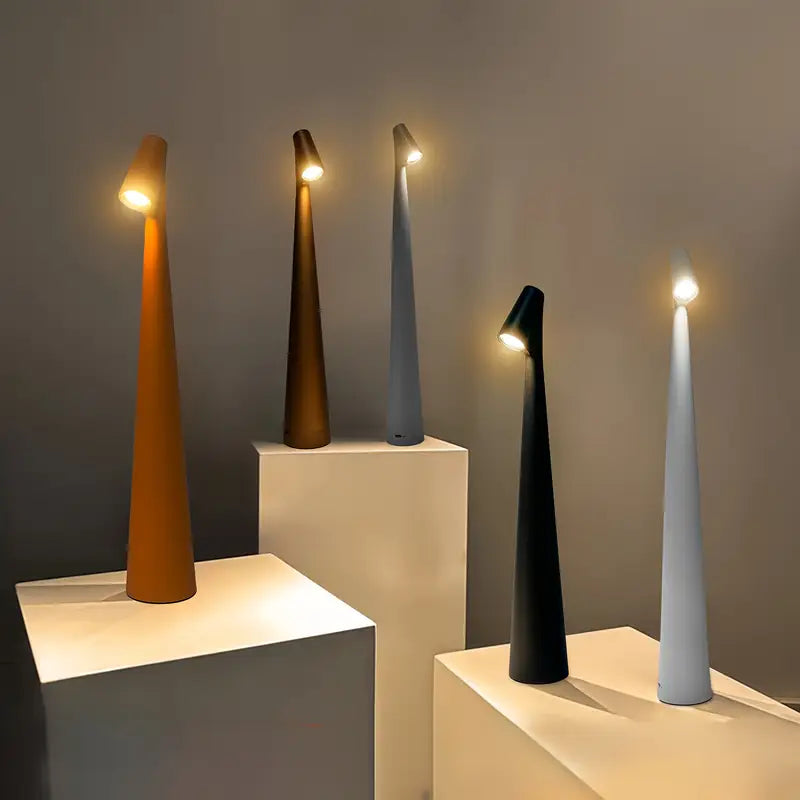 Moderne, kabellose 45 cm hohe LED-Tischlampe mit Touch-Steuerung