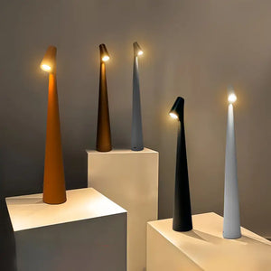 Moderne, kabellose 45 cm hohe LED-Tischlampe mit Touch-Steuerung
