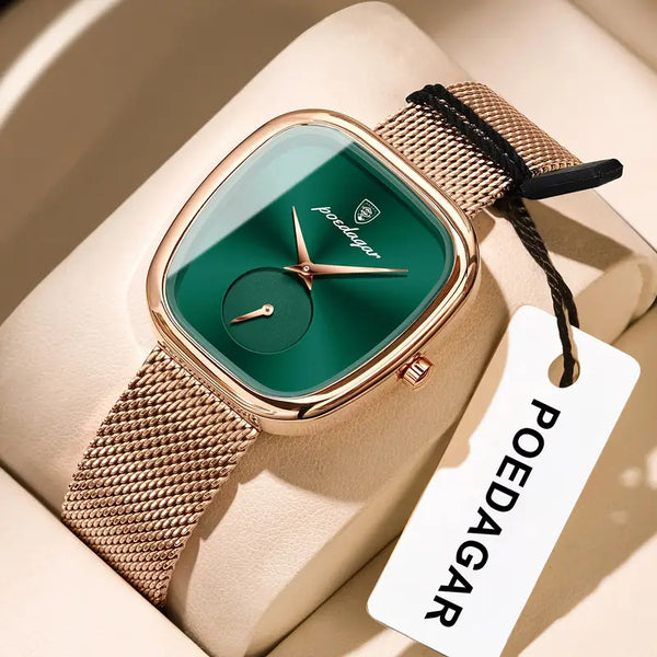 Damenuhr mit Edelstahlarmband. Gold oder Silber.