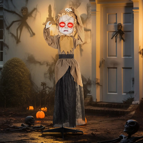 Halloween animierte Geisterpuppe 160 cm mit Spezialeffekten und Soundfunktion