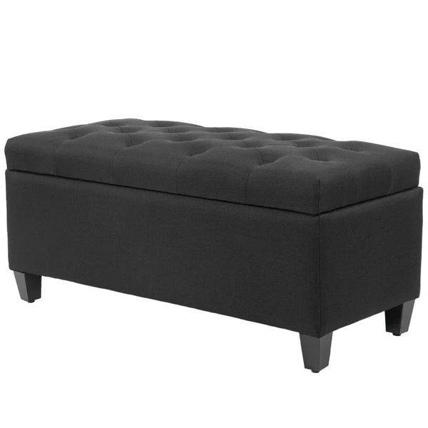 Sitzbank Polsterbank mit Stauraum Truhenbank Flur Schlafzimmer Wohnzimmer, diverse Farben. 100 x 40 x 44 cm