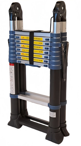 Teleskop-Klappleiter 560 cm neu jetzt mit ausziehbaren Stabilisatoren. EN131 Europanorm.