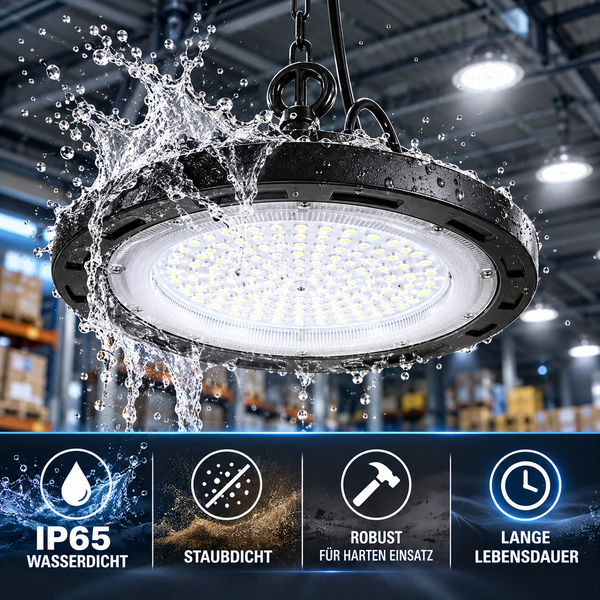 LED-Hallenleuchte 800W – Extra hell, energiesparend, IP66 – für Werkstatt, Lager, Garage & Industrie