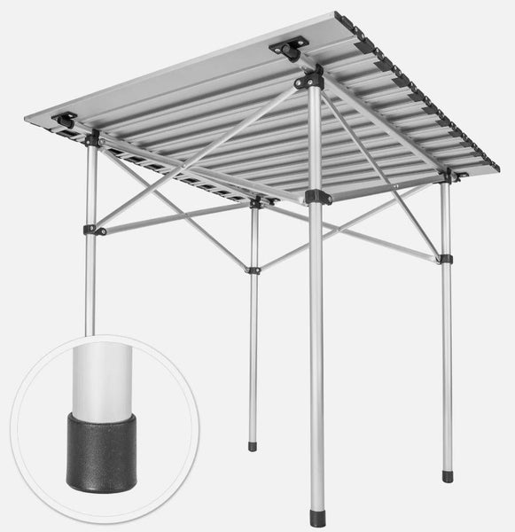 Einrollbarer Aluminium Campingtisch Rolltisch Klapptisch Falttisch Gartentisch klappbar und rollbar