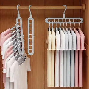 Platzsparender 9-Loch Faltbarer Kleiderbügel – Der ideale Organizer fü – Fairer Import Vertrieb
